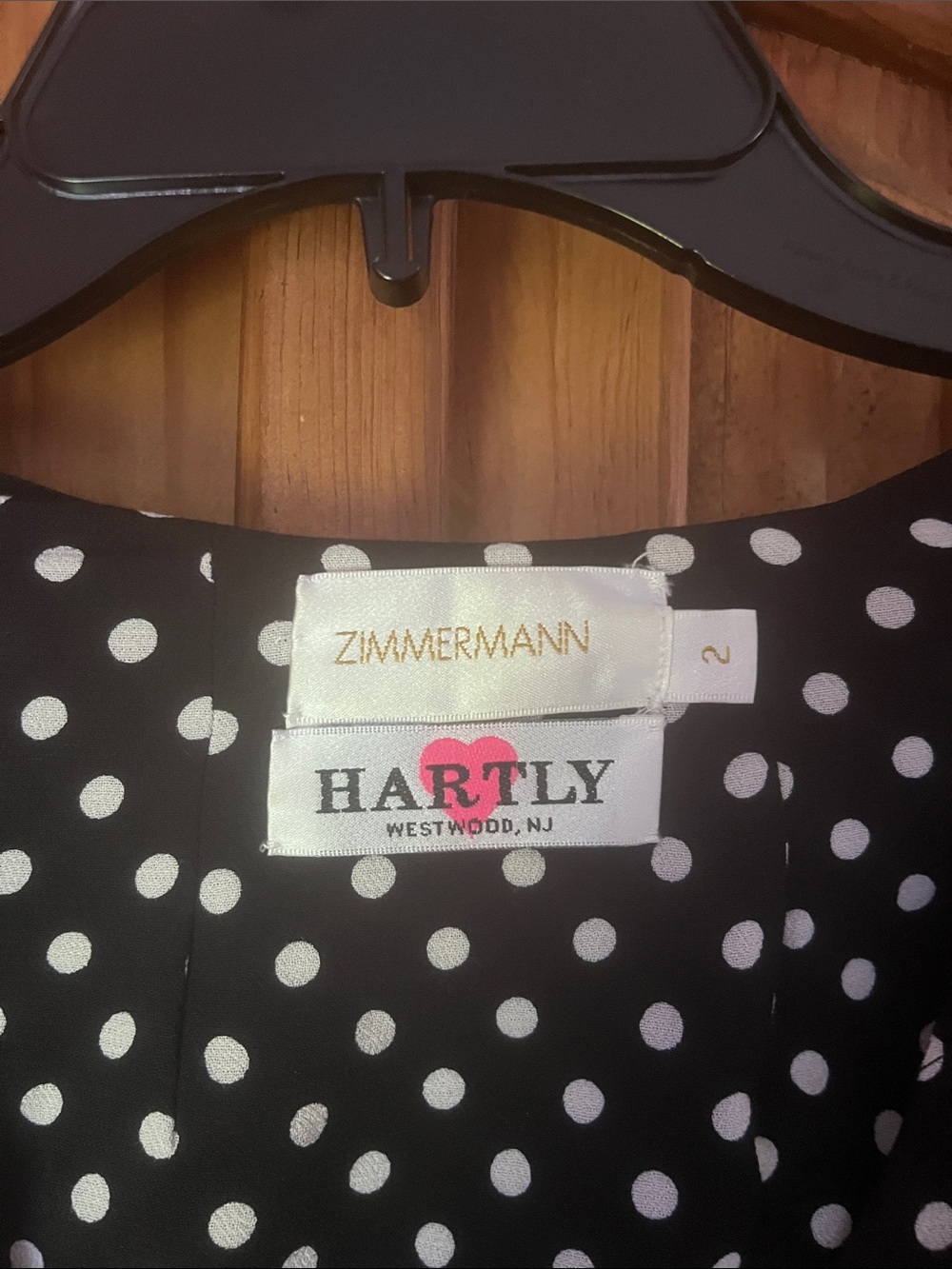 Zimmermann Black Polka Dot Wrap Midi Dress - Picture 4 of 5